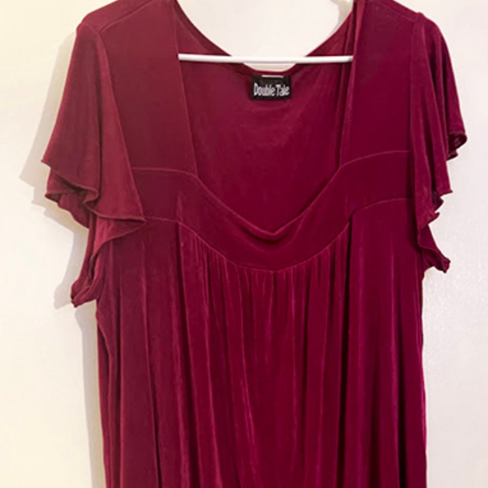3X Double Take Tunic Blouse